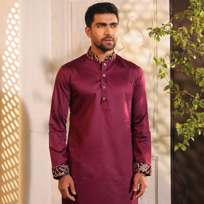 Plum Color Panjabi