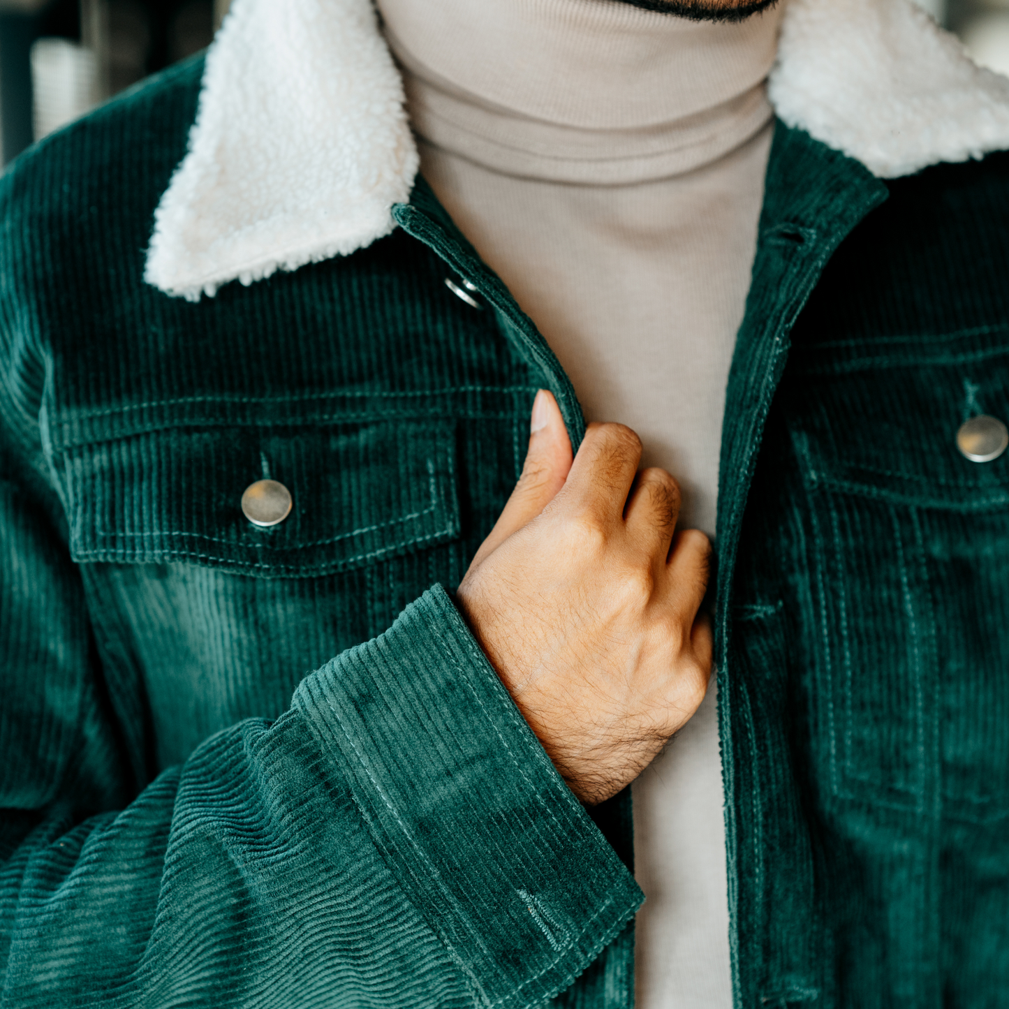 Bottle Green Cord Jacket