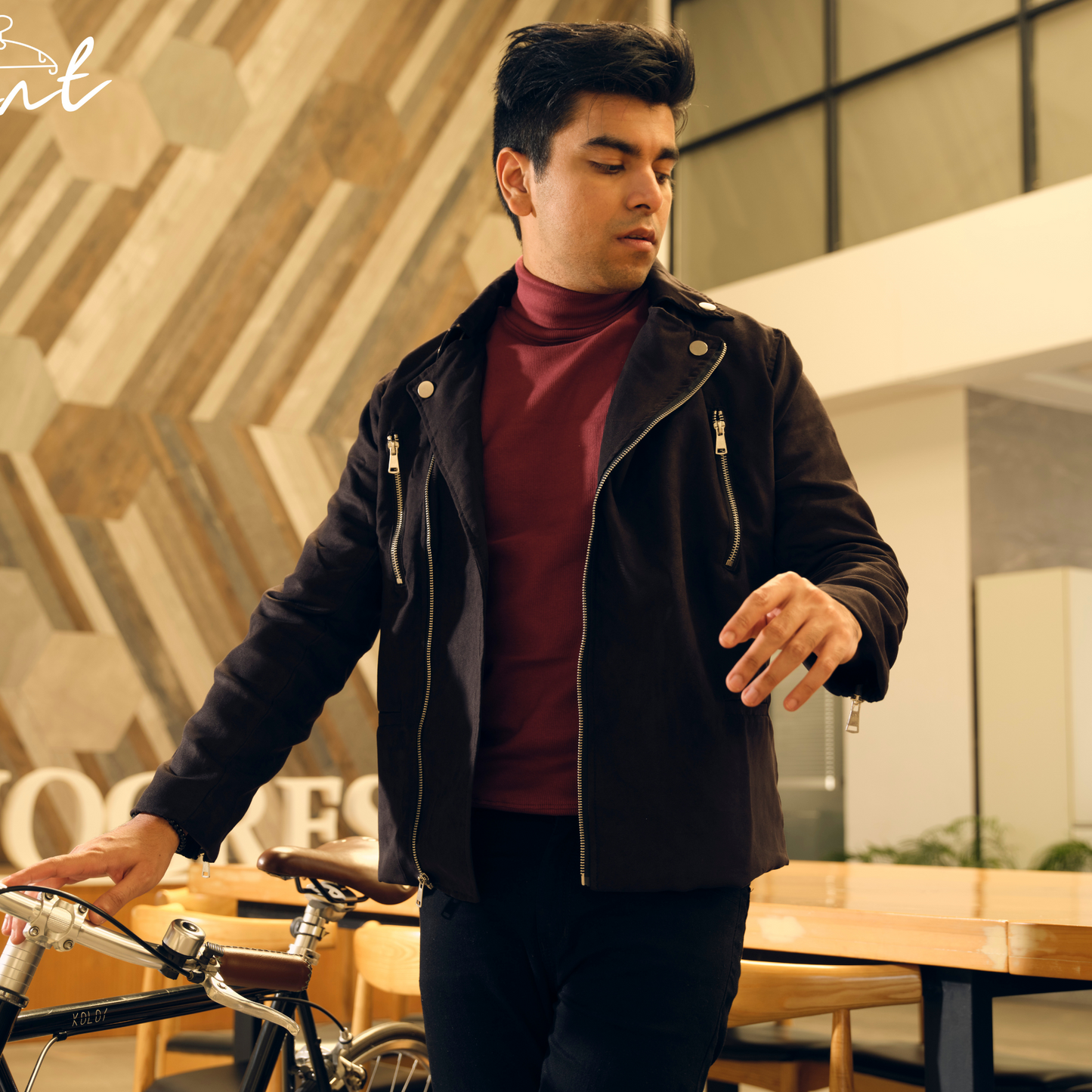 Black Suede Leather Jacket