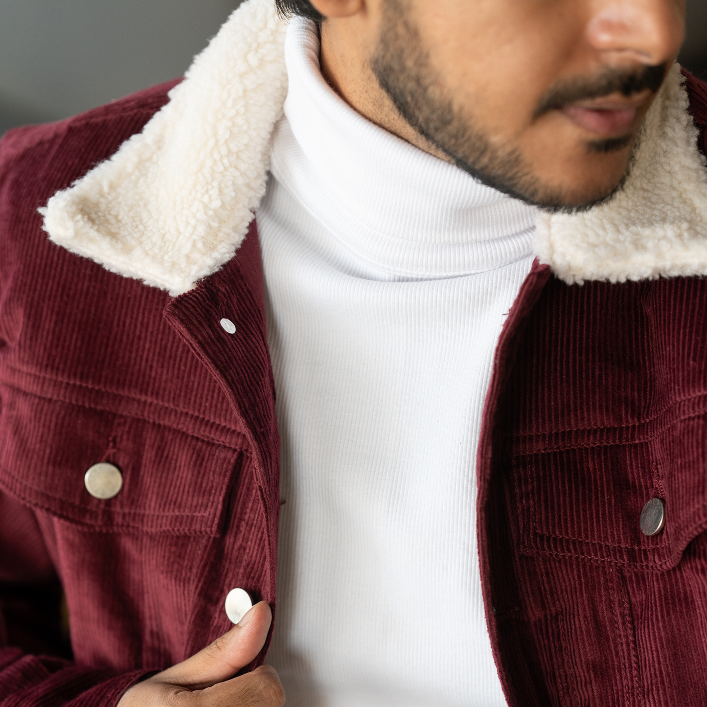 Maroon Cord Jacket