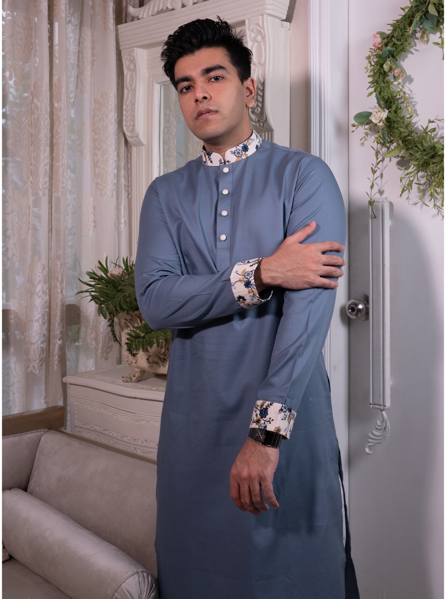 Powder Blue Panjabi
