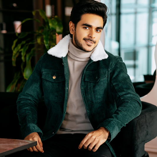 Bottle Green Cord Jacket