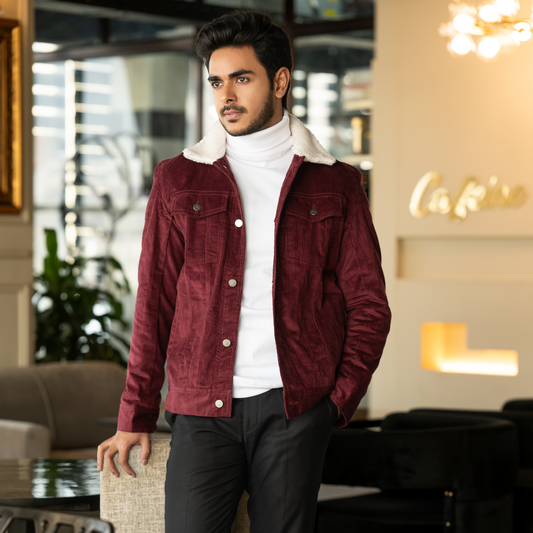 Maroon Cord Jacket