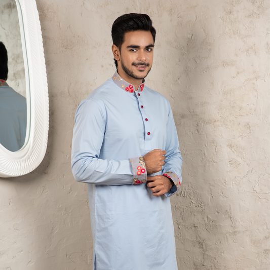 Sky Blue Panjabi